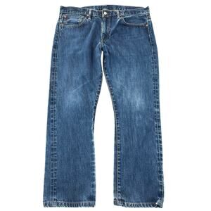 Polo Ralph Lauren Straight Leg Medium Wash 100% Cotton Jeans - Men’s 36x27